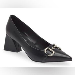 NEW w/Tags JEFFREY CAMPBELL
Happy Hour Pointed Toe Pump In Black Silver Size 6